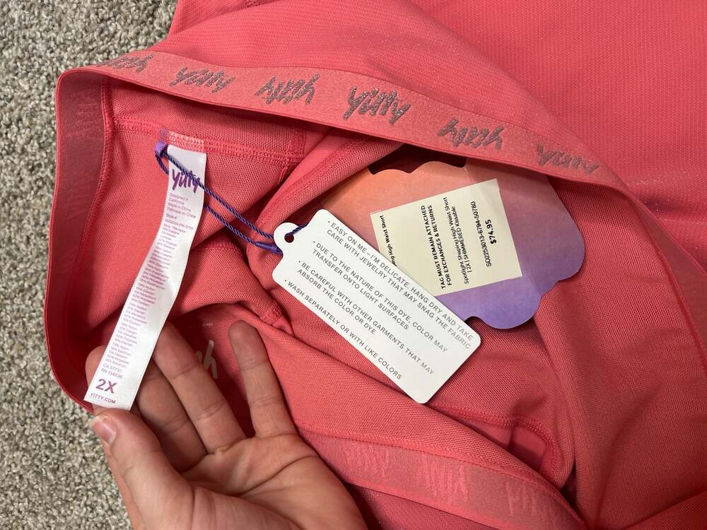 Yitty Spotlight Shaping High Waist Short Shimmered Kissable Size 2X - Picture 3 of 6